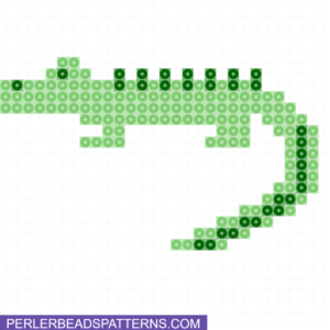 alligator perler beads pattern