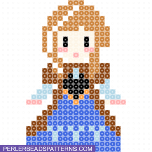 Anna perler beads pattern