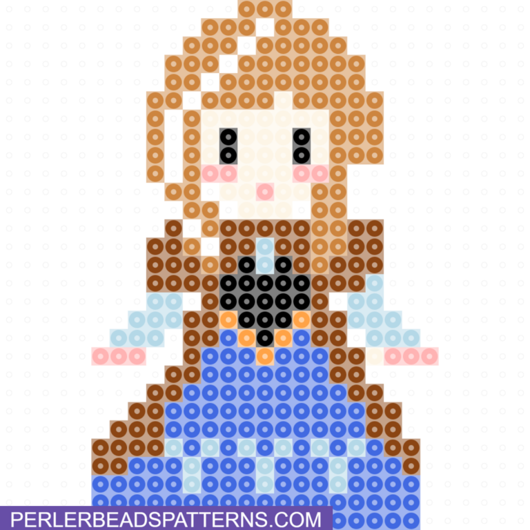 Anna perler beads pattern