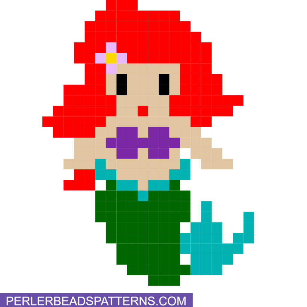 Ariel perler bead design idea