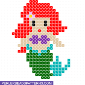 Ariel Perler Beads Pattern