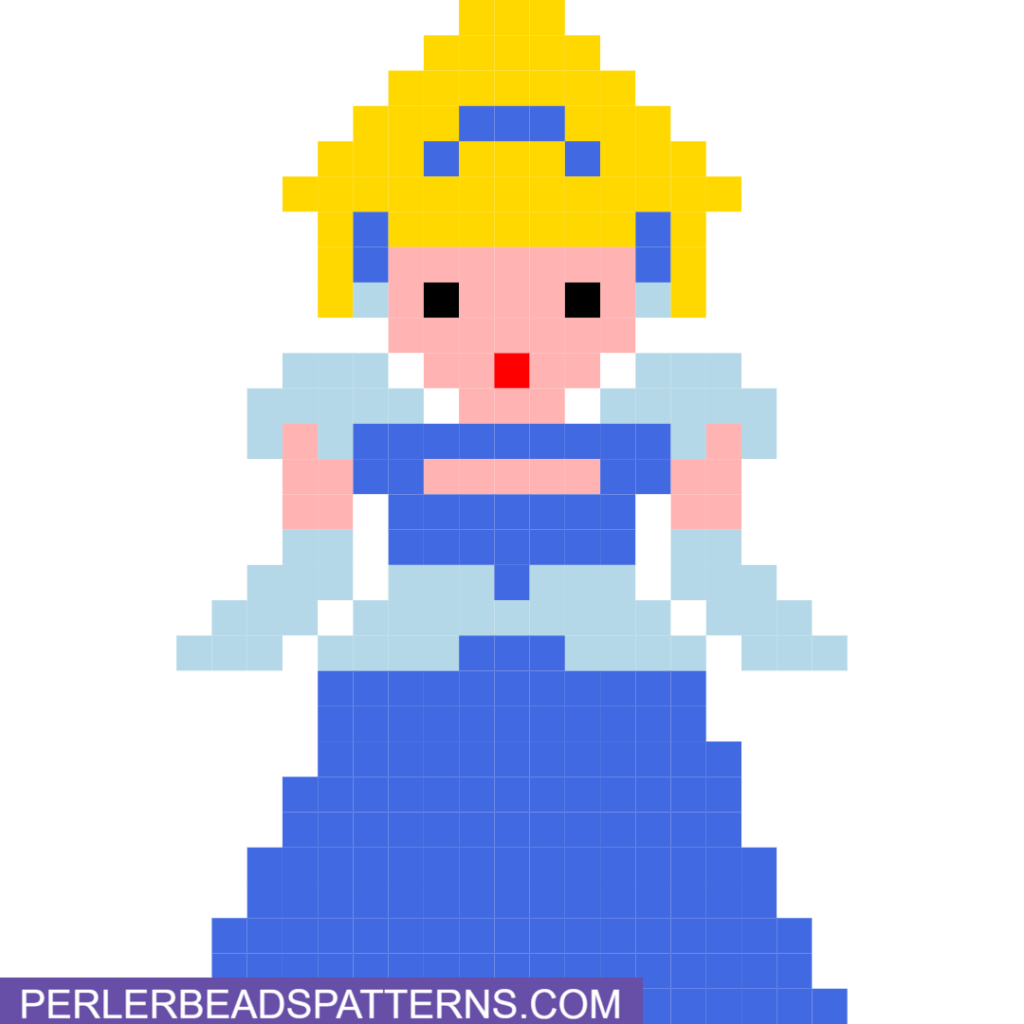 cinderella perler bead design idea