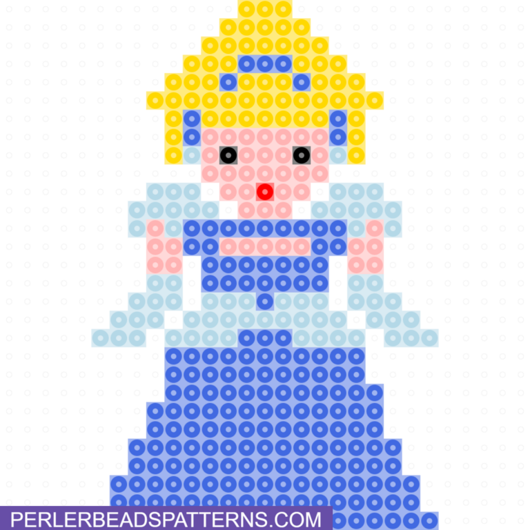 cinderella perler beads pattern