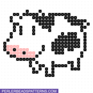 cow perler beads pattern