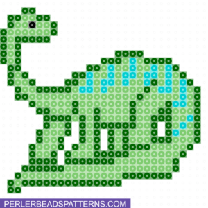 dinosaur perler beads pattern