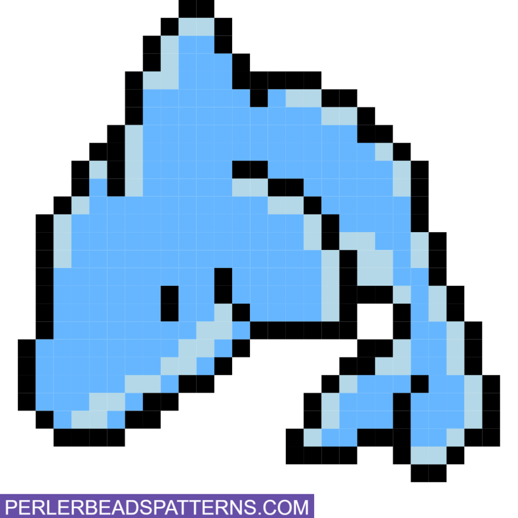 dolphin perler bead design idea