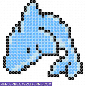 dolphin perler beads pattern