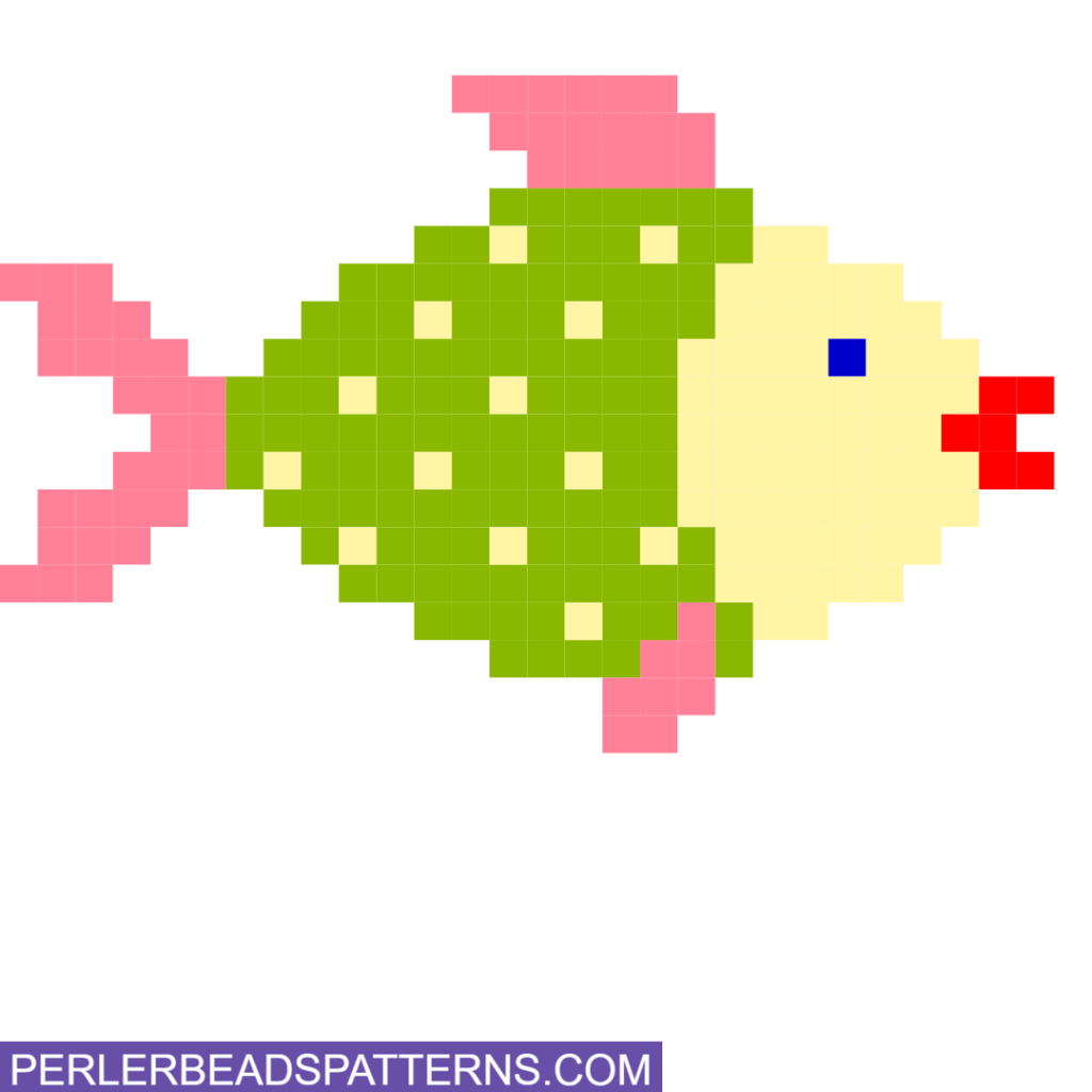 Fish perler bead design idea