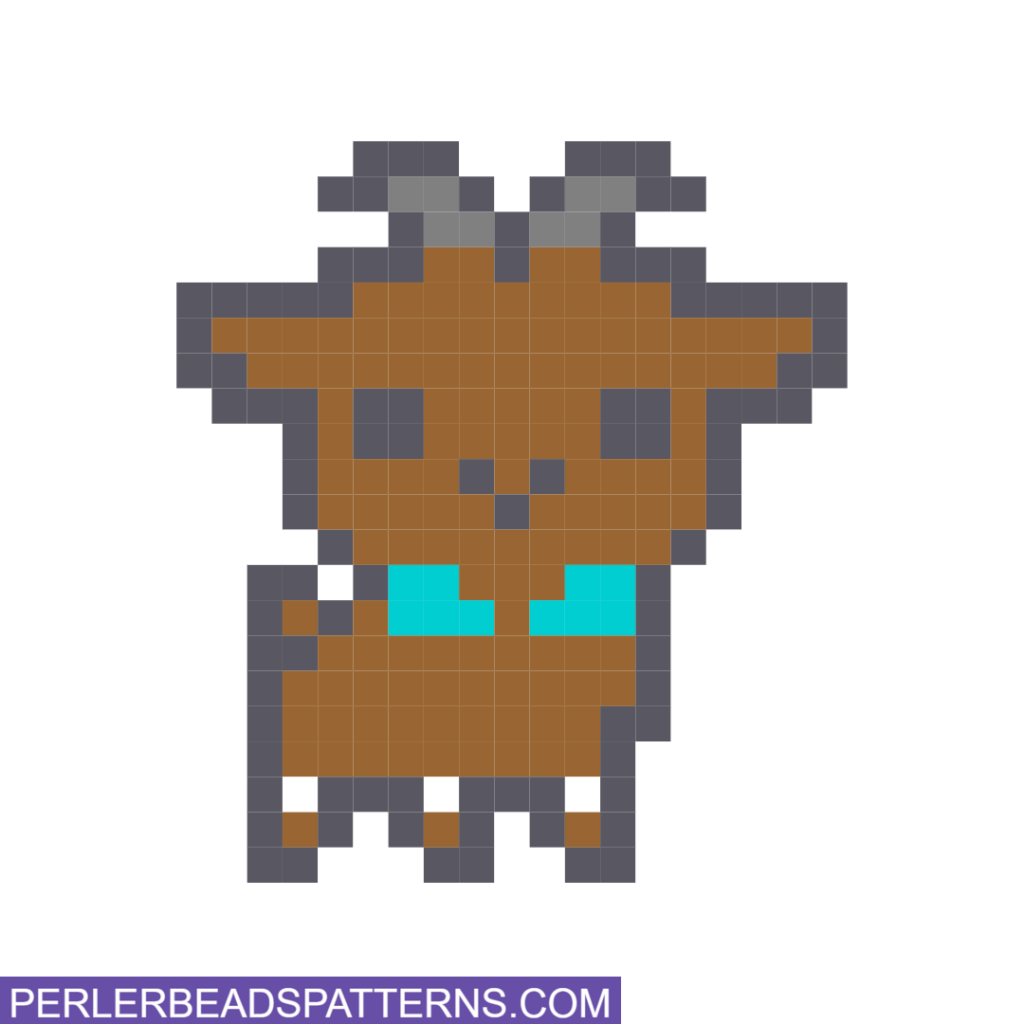 goat perler bead design idea