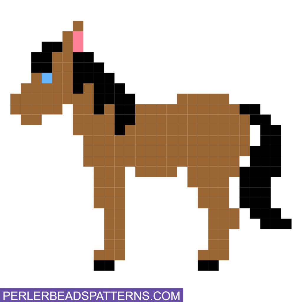 Horse perler bead design idea