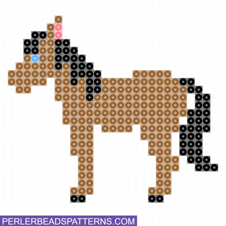 horse perler beads pattern