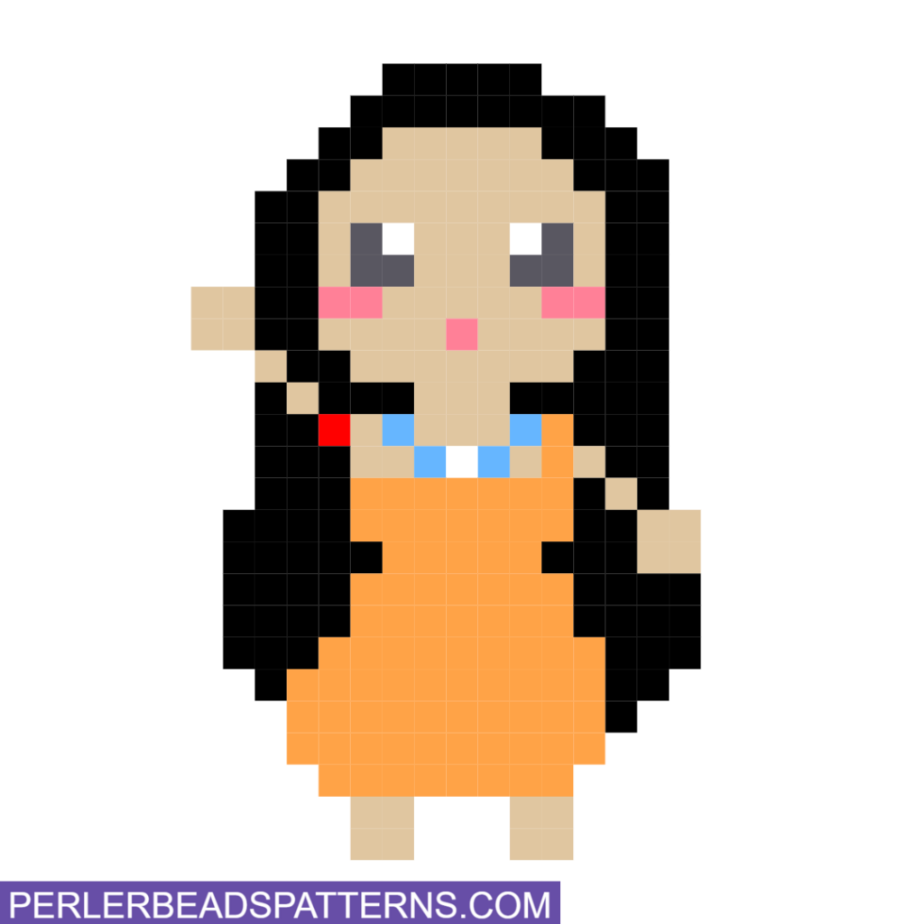 pocahontas perler bead design idea