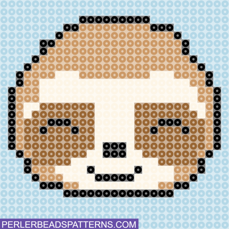 sloth perler beads pattern