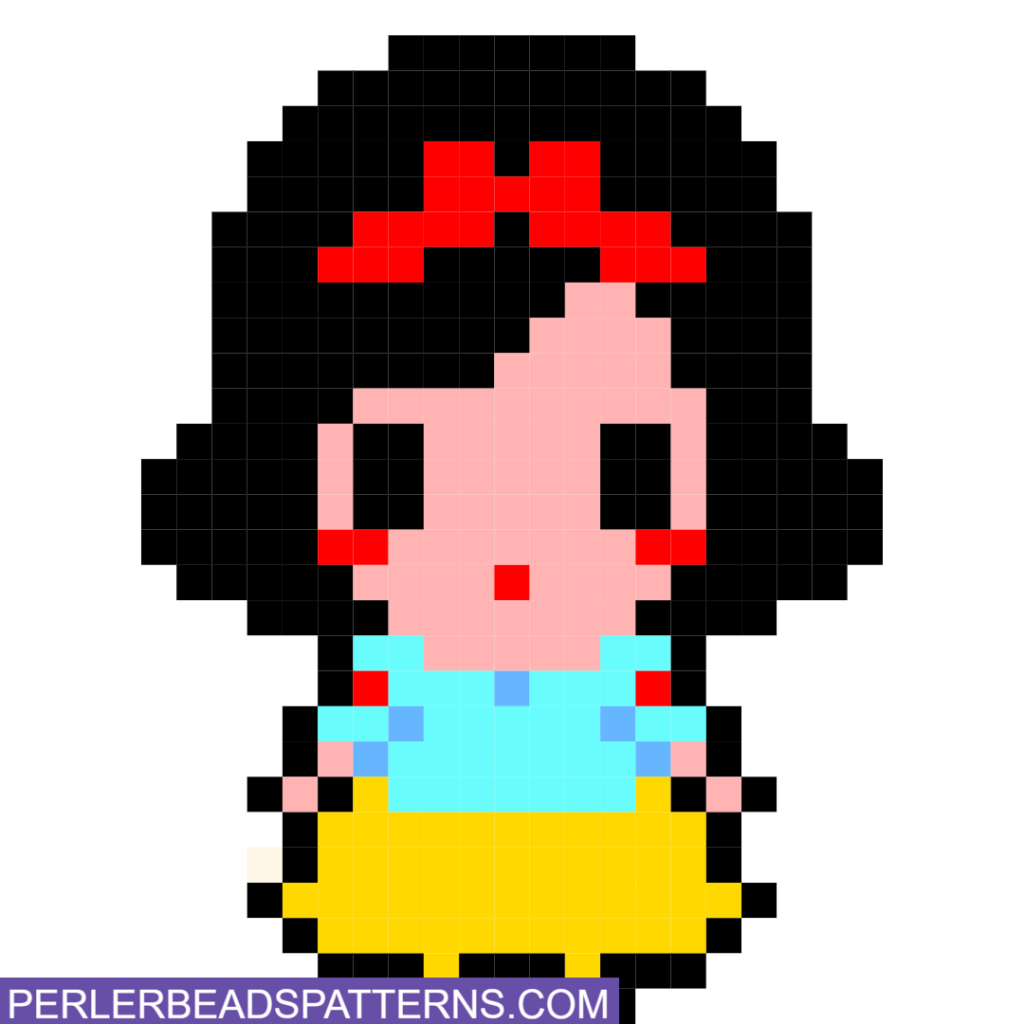 snow white perler bead design idea