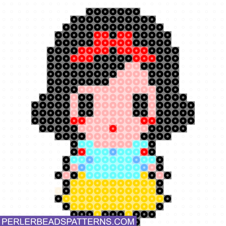 snow white perler beads pattern