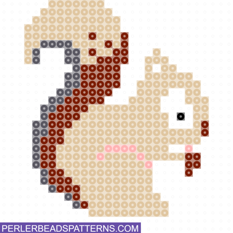 squirrel perler beads pattern