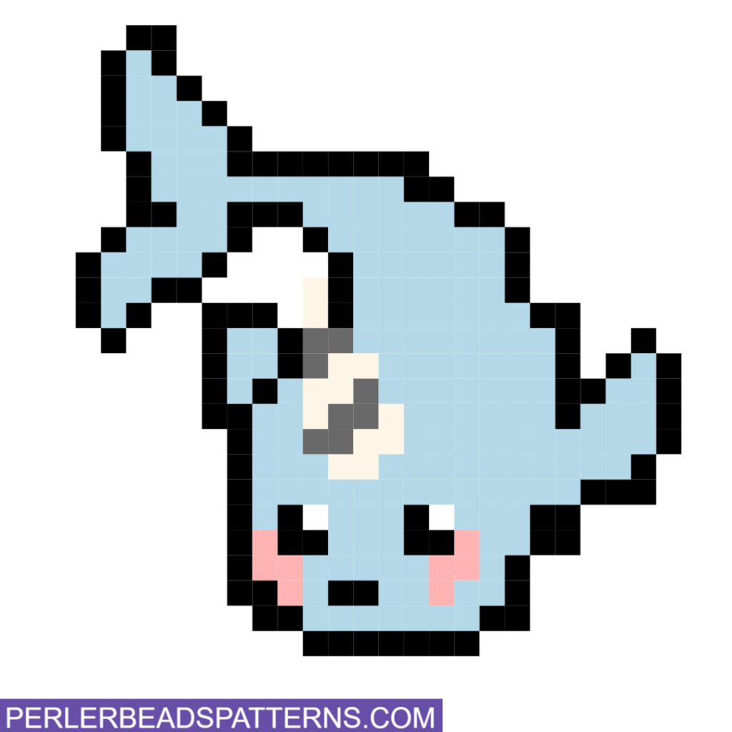 whale perler bead design idea