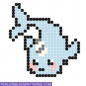 whale perler beads pattern